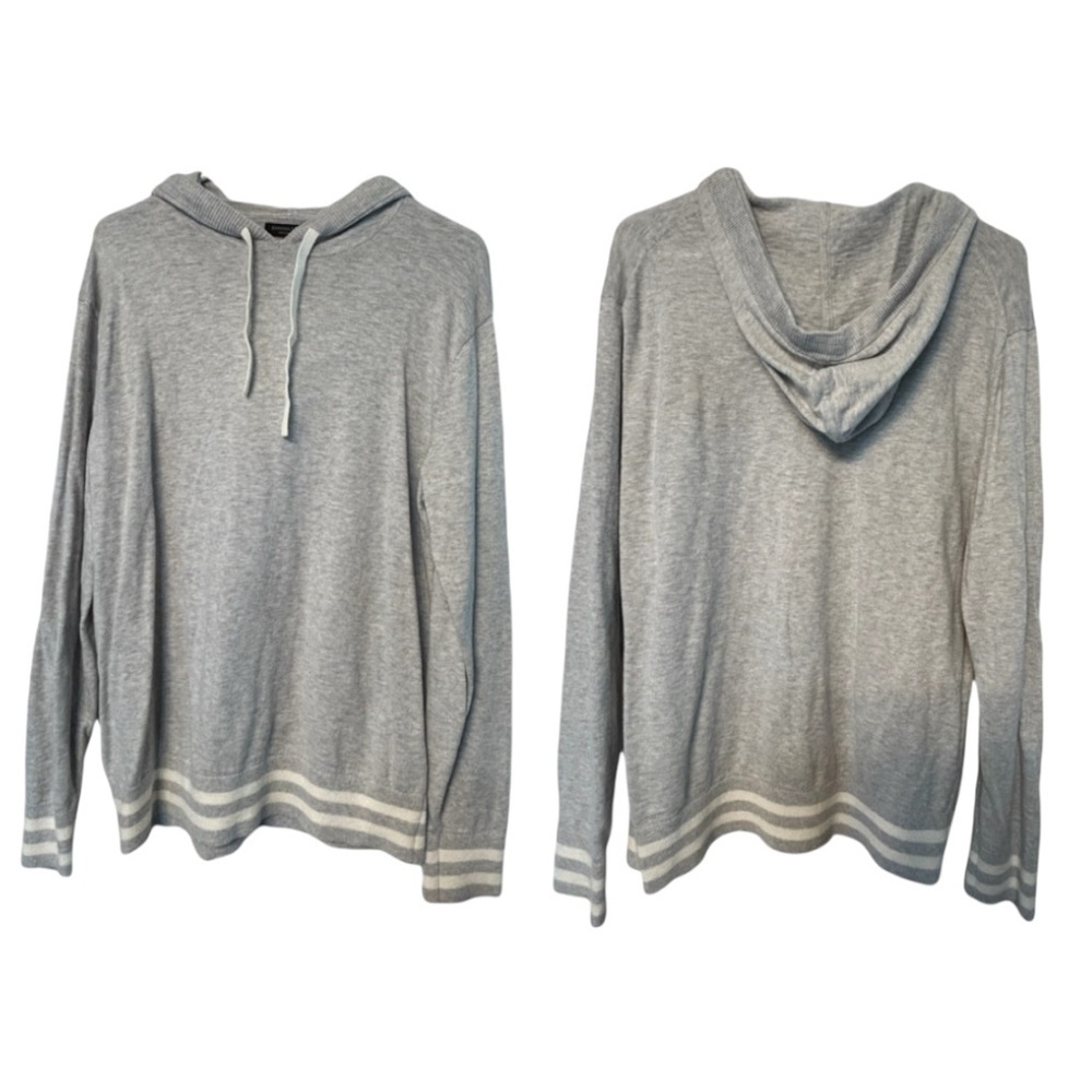 Banana Republic Gray Hooded lightweight Sweater